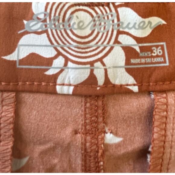 Eddie Bauer Sunburst Chino Shorts Men’s Size 36 Rust Color 10" Inseam Casual - Picture 5 of 7